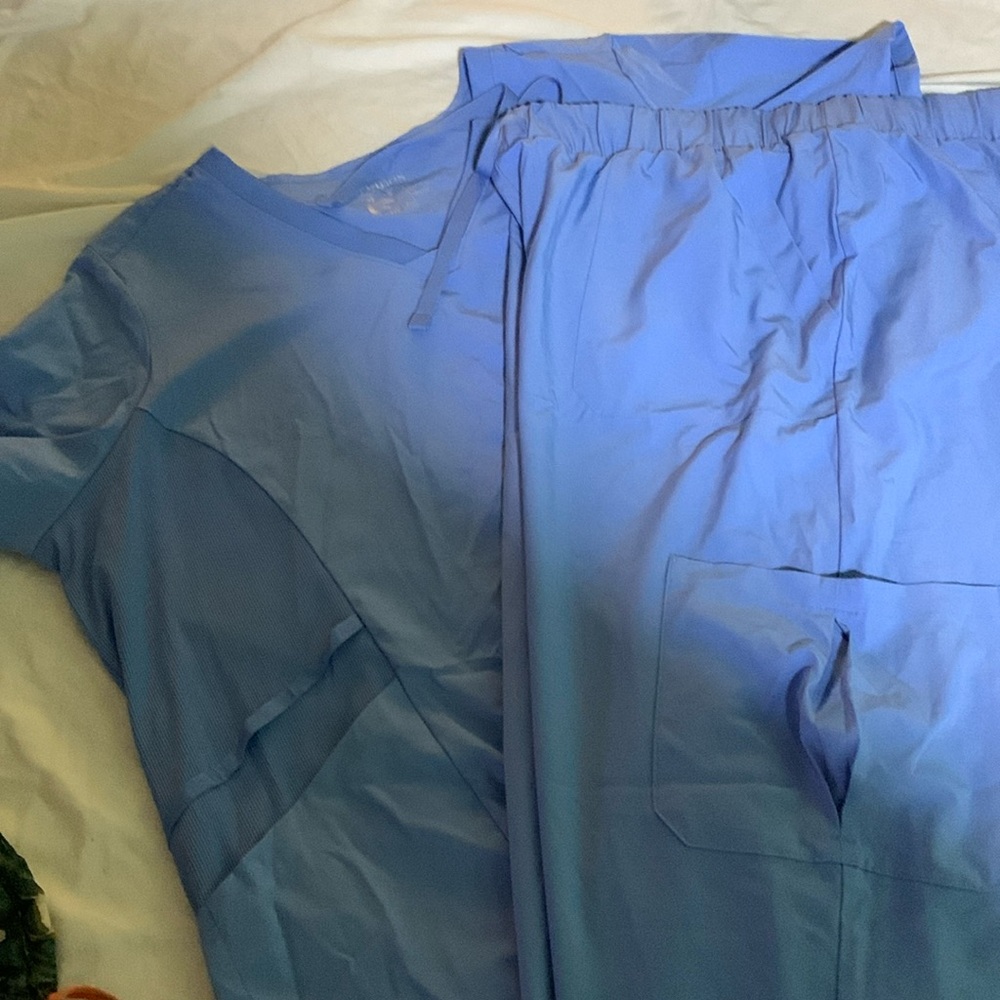 Baby blue scrubs